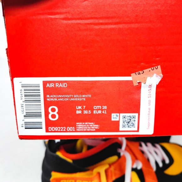 COPY - Nike Air Raid Roswell Rayguns Outdoor Black Gold Orange White DD9222-001… - Picture 9 of 9